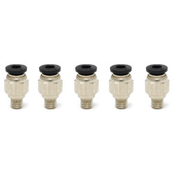 PC4-M6 (Black) Pneumatic Connectors (5-pack)