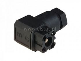 G30W3F gniazdo na kabel 3+PE, czarne lutowane