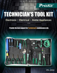 Zestaw podstawowych narzędzi instalatora / majsterkowicza PK-2002B