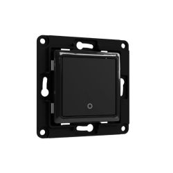 Przełącznik ścienny jednoprzyciskowy Shelly Wall Switch dla przekaźników Shelly - Czarny