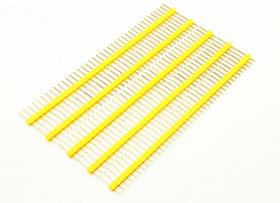 Listwa goldpin zółta 2.54mm 1x40 pin (2sztuki)