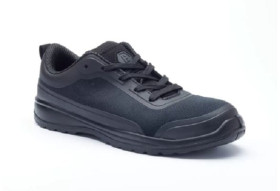 Trainer Shoe Black Lace Up Non Metallic