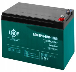 AKUMULATOR AGM TRAKCYJNY LP 6-DZM 12V 12Ah DO SKUTERA WÓZKA INWALIDZKIEGO