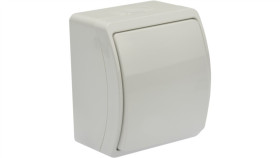 Łącznik Pojedynczy Uniwersalny Natynkowy Ip44 Biały Koala 157-01 61.361