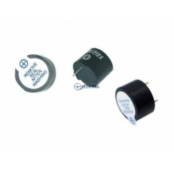 buzer 12V HCM1212 ciągły 30mA 85dB 12x7,5mm