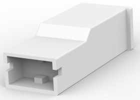 Insulating housing for 6.35 mm, 1 pole, PA, UL 94V-0, natural, 1-154719-0