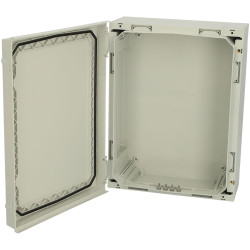 Fibox 4810002 NEO PC 42x32x15cm G Hinged polycarbonate enclosure with grey cover