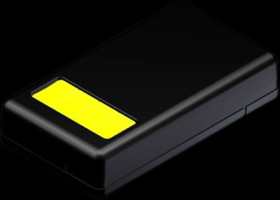 ABS enclosure, (L x W x H) 107 x 60 x 24.5 mm, black (RAL 9005), RC124.9 SCHWARZ