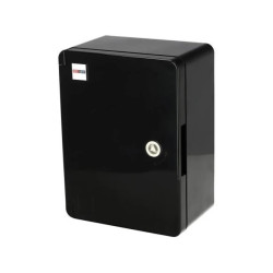 Obudowa standardowa ABS 210x280x130 z ocynkowaną płytą montażową- czarna 800.702.001 HOROZ