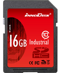 Karta SD SDHC, 16 GB Tak SLC, InnoDisk Industrial -40 → +85°C 32x