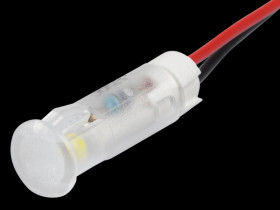 QS63XXW12 Indicator LED, 12 V DC, 6 mm, wired, white