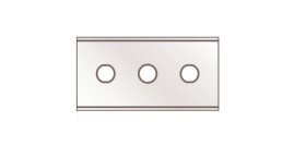 Ostrze łamane rozmiar: 43 x 22 x 0,3 mm MARTOR Kwadratowy Stal szerokość: 22 mm Ostrze do noży łamanych