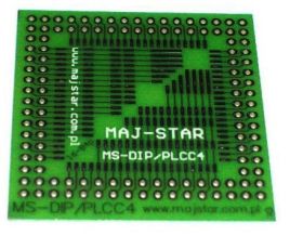 Płytka drukowana uniw. MS-DIP/PLCC4