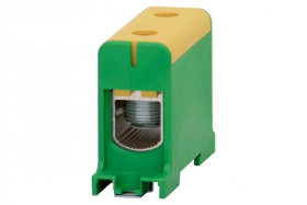 Złączka szynowa ZU 1-torowa (35mm2-150mm2) Al/Cu - żółto/zielona