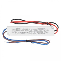 Zasilacz hermetyczny IP67 do oświetlenia LED 12V 1,5A 18W wodoodporny LPH Mean Well