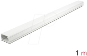 20722 Cable Duct with Cover self-adhesive 35 x 20 mm - length 1 m whit