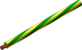 PVC-switching strand, highly flexible, Cableline, 4.0 mm², 1036 x 0.07 mm, green/yellow, outer Ø 4.8 mm, 15.2010-10020