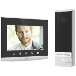 Extel 720324 Connect Video Door Intercom 7&quot; Colour Monitor Wi-Fi Grey