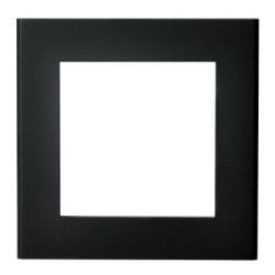 SONATA Ramka 1 pojedyncza do gniazda brytyjskiego czarny metalik R-1RBS/33 OSPEL