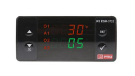 Regulator Temperatury Pid Panelowy 4-Wyjściowy, Uz 230 V Ac, 0 › +100C, 76 X...