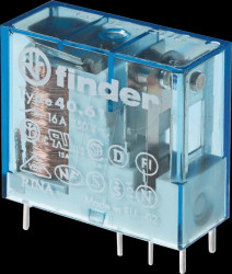 40.61.7.024.4000 Plug-in PCB relay, 1 CO, 16 A, AgSnO2, 24 V DC sensitive