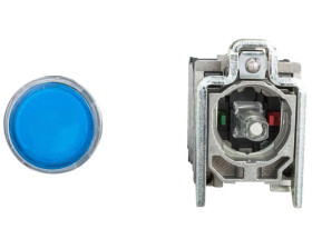 Przycisk sterowniczy 22mm niebieski z samopowrotem z podświetleniem 1Z 1R XB4BW36B5