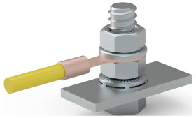 Złącze uziemiające nVent HOFFMAN ECP06 (VE10) (S x W x G) 381 x 13 x 8 mm 10 szt.