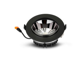 VT-2-33 30W Reflektor COB downlight Chip SAMSUNG barwa: 3000K obudowa: czarna 20057 V-TAC