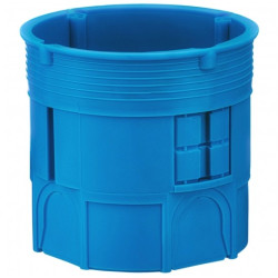 Puszka instalacyjna podtynkowa fi:60mm (63x61mm) bez wkrętów, bezhalogenowa, głęboka, niebieska SIMET