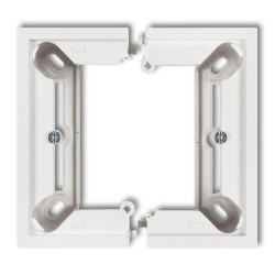 DECO / MINI Puszka natynkowa pojedyncza, składana DECO, MINI, biały mat 25DPU-1