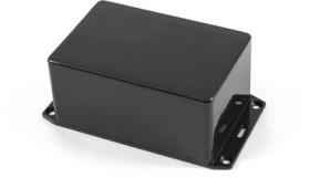 ABS enclosure, (L x W x H) 120 x 80 x 59 mm, black (RAL 9005), IP54, 1591TFLBK