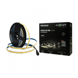 Taśma LED COB Zestaw 24V 4000K 5m, IP20, 320LED, NW, Zasilacz, Pilot