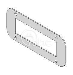 Płyta kołnierzowa FP-AE 160/70, z 1 otworem 36x112 mm poziomo, 43836