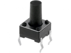 Mikroswitch kwadrat 6x6mm H-9,5mm 4pin