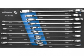 Zestaw kluczy płaskich 15 szt., wkład EVA