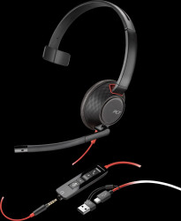 8X230AA Headset, Blackwire 5210, mono, USB-C, +3.5 MM, +USB-C/A