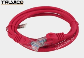 Patch cord UTP kat.5e CCA 1,5m czerwony 5P31