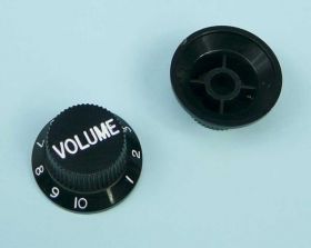 GAŁKA CZARNA 18mm FI=6mm ZE SKALĄ 1-10