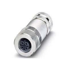 Phoenix Contact 1507777 SACC-M12FSB M12 Plug Straight 5-POS Shielded Gold