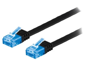 F.U/UTP6A-CU-070BK Patch cord U/UTP 6a linka Cu PVC czarny 7m 32AWG