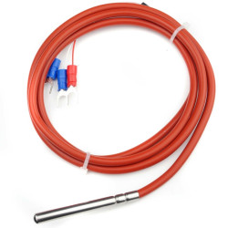 Czujnik temperatury PT1000 przewód silikonowy sonda 1m