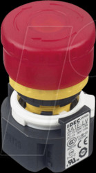 XA1E-LV313Q4R XA-16mm, E-Stop ill,, 29mm mushr, cont bl w 1NO-3NC, LED 24V AC/
