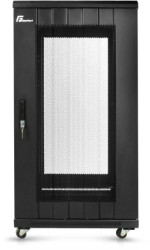 Szafa Rack 19 22U, 600x600, stojąca, perforowana (SGF22-66EH-SPB) GETFORT