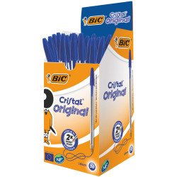 BiC Medium Cristal Blue Pens Pack 50
