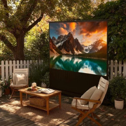 Przenośny ekran projekcyjny Maclean, kompaktowy, podłogowy, 100, 16:9, MC-964