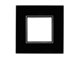 DANTE Ramka 1 pojedyncza czarny chrom 4509181 KOS