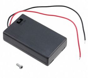 KOSZYK NA 3 BATERIE AAA Z POKRYWĄ I WŁĄCZNIKIEM (KOSZ-06897)