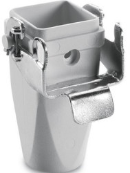 Grommet housing, size HA3, PA, M20, straight, longitudinal bow locking, IP65, 19429000