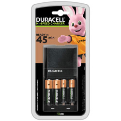 Duracell CEF27UK Hi-Speed Battery Charger 45min with 2 AA &amp; 2 AAA Batteries