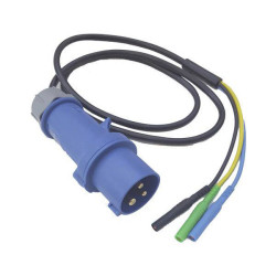 HT Instruments 2009660 BMA-32 Test Lead Adapter CEE-32A 3-Pin Blue
